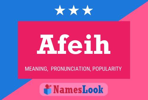 Afeih Name Poster