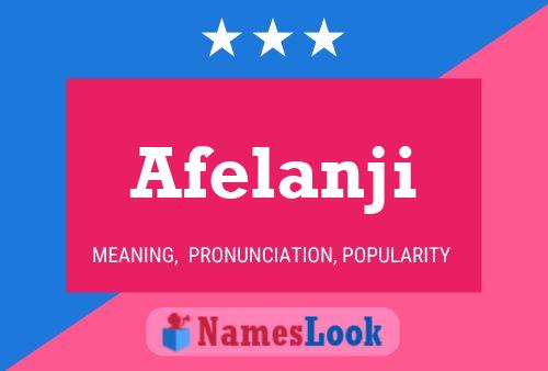 Afelanji Name Poster