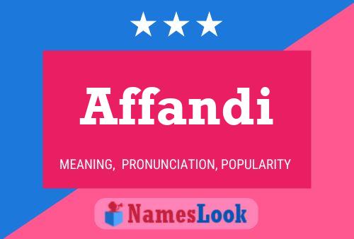 Affandi Name Poster