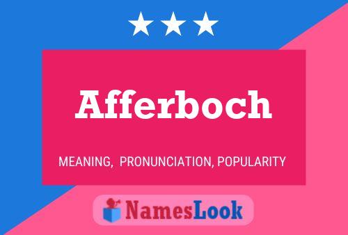 Afferboch Name Poster