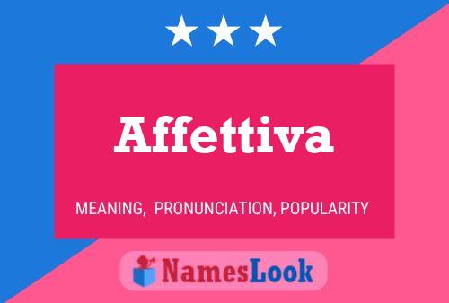 Affettiva Name Poster