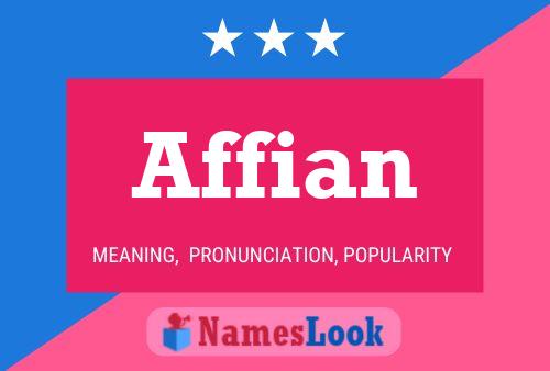 Affian Name Poster