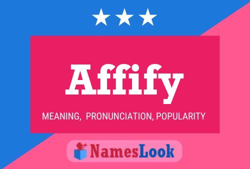 Affify Name Poster