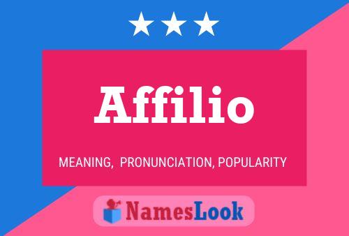 Affilio Name Poster