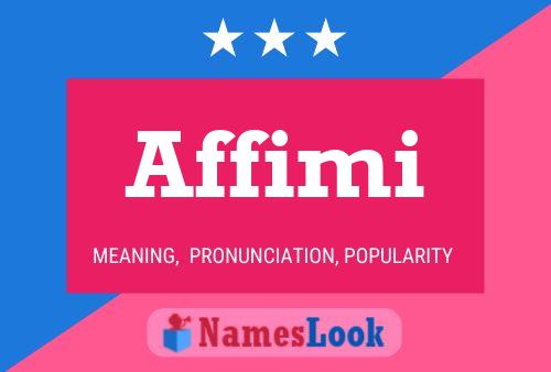 Affimi Name Poster