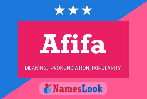 Afifa Name Poster