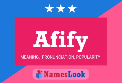 Afify Name Poster