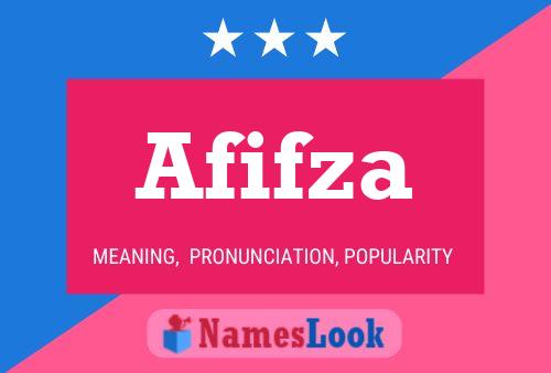 Afifza Name Poster