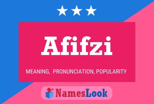 Afifzi Name Poster