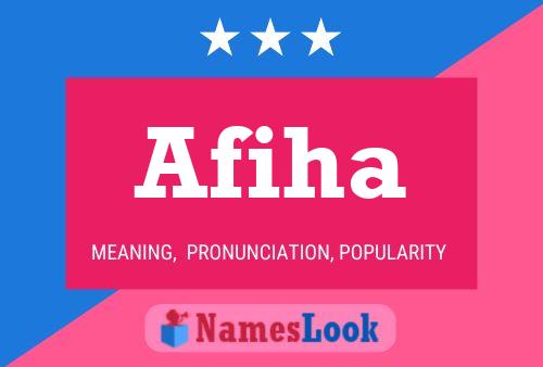 Afiha Name Poster