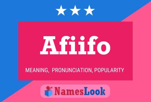 Afiifo Name Poster