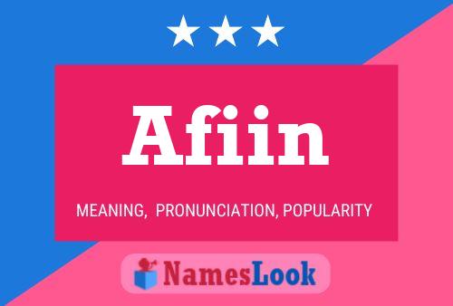 Afiin Name Poster