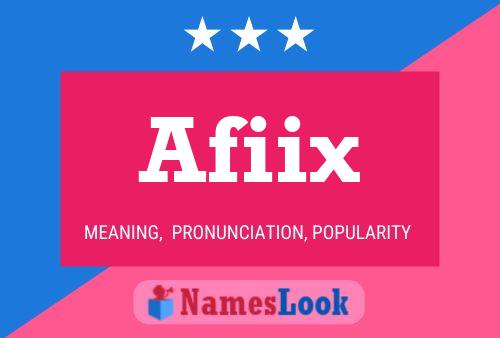 Afiix Name Poster