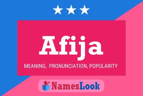 Afija Name Poster