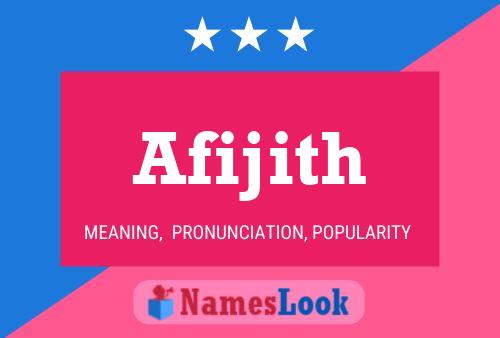 Afijith Name Poster