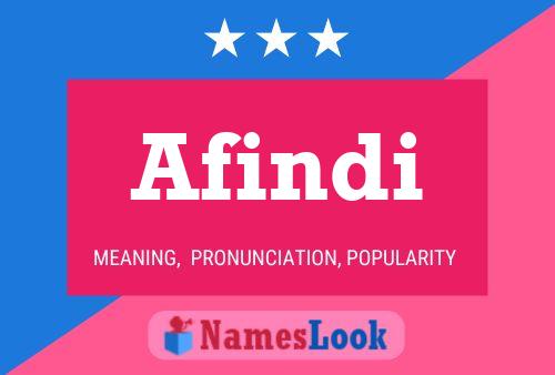 Afindi Name Poster