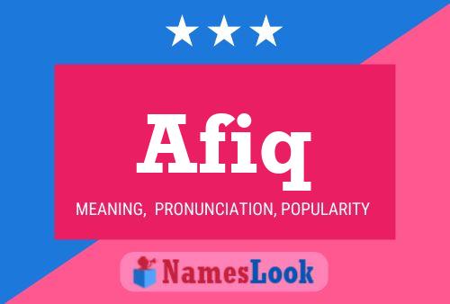 Afiq Name Poster