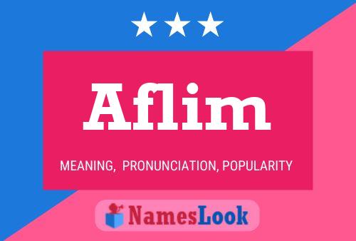 Aflim Name Poster