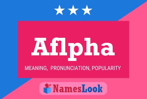 Aflpha Name Poster