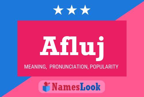 Afluj Name Poster