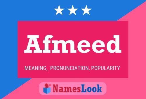 Afmeed Name Poster