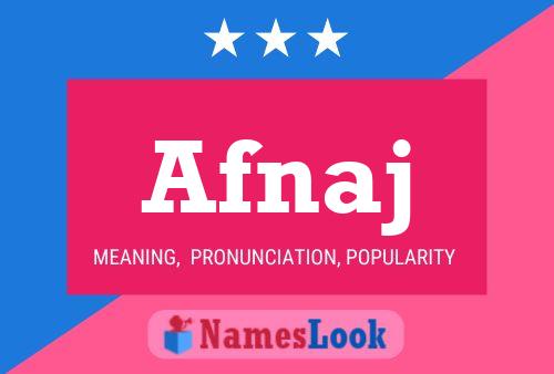 Afnaj Name Poster