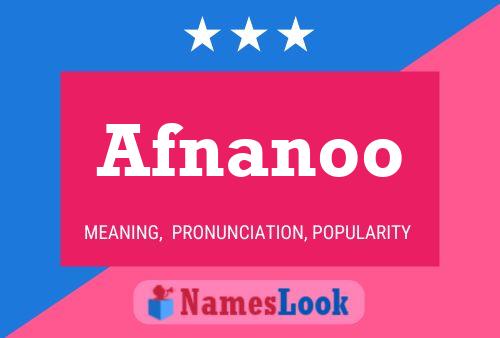 Afnanoo Name Poster