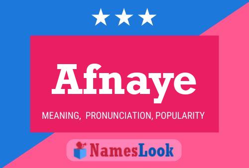 Afnaye Name Poster