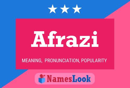 Afrazi Name Poster