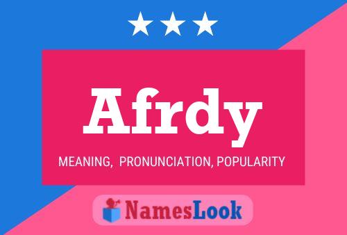 Afrdy Name Poster