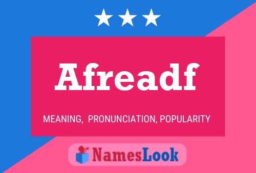 Afreadf Name Poster