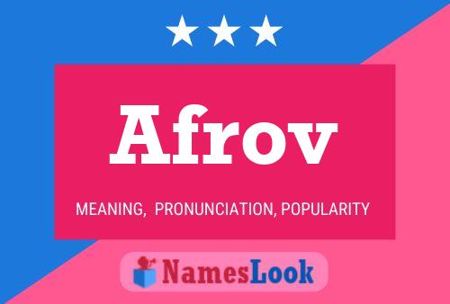 Afrov Name Poster