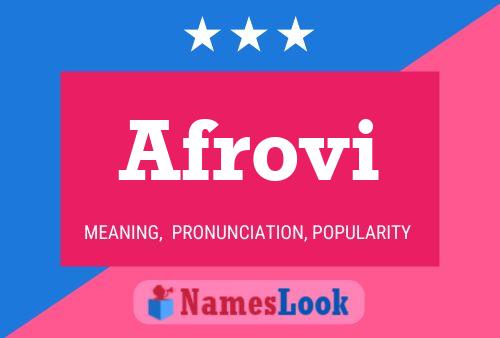 Afrovi Name Poster