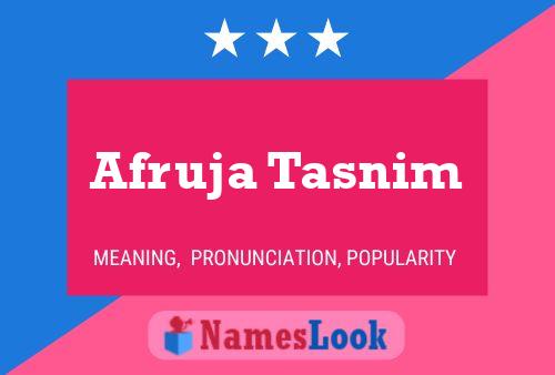 Afruja Tasnim Name Poster