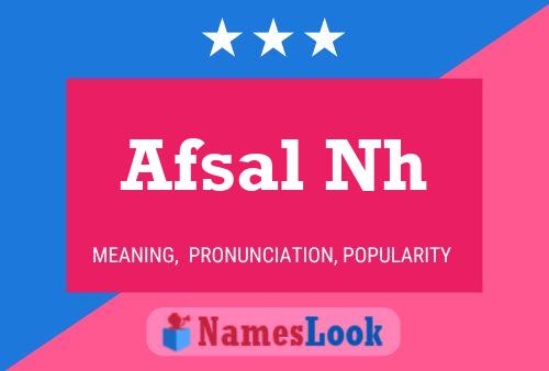 Afsal Nh Name Poster