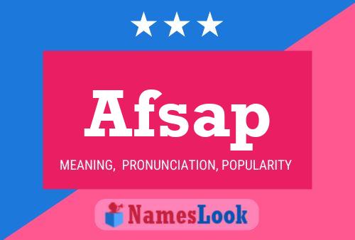 Afsap Name Poster