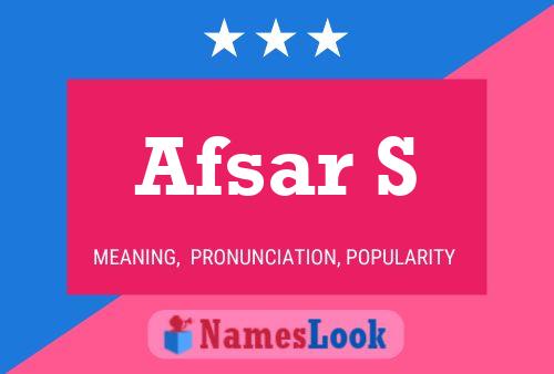 Afsar S Name Poster