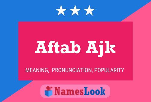 Aftab Ajk Name Poster