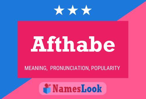 Afthabe Name Poster