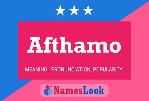 Afthamo Name Poster