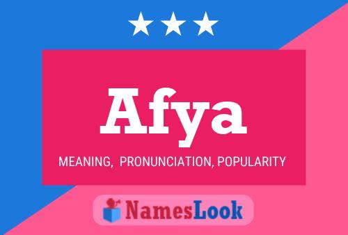 Afya Name Poster