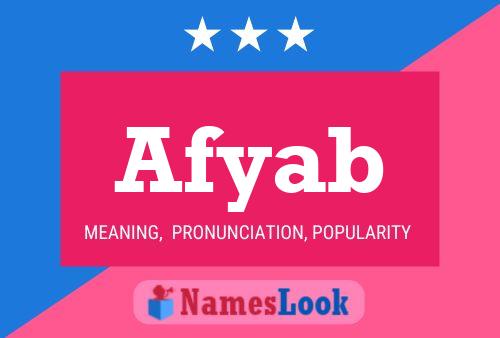 Afyab Name Poster