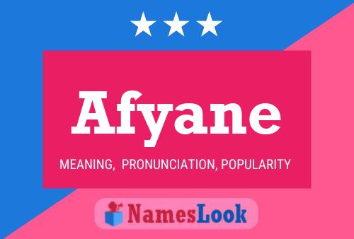 Afyane Name Poster