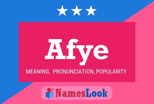 Afye Name Poster