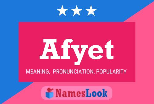 Afyet Name Poster