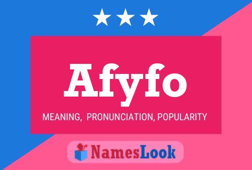 Afyfo Name Poster