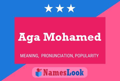 Aga Mohamed Name Poster