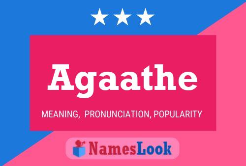 Agaathe Name Poster