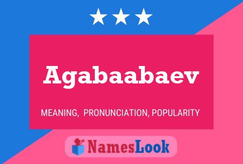 Agabaabaev Name Poster