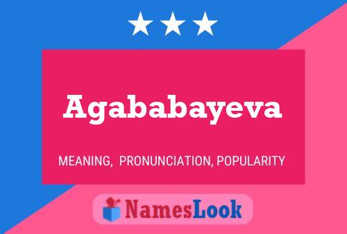 Agababayeva Name Poster